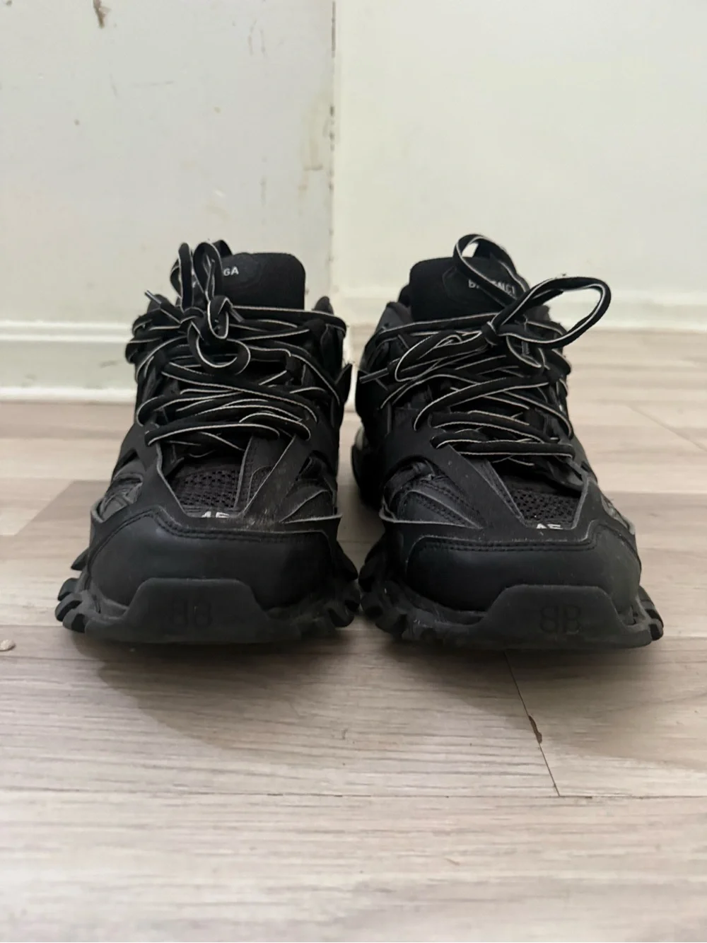 Balenciaga Black Men's Trail-Style Sneakers